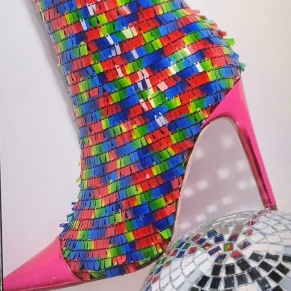🤶💞Host Picks💞Colorful Heeled Boots - Picture 3 of 8